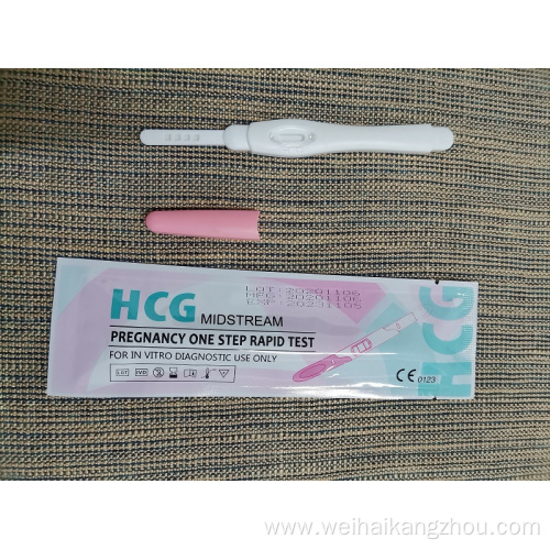 New Product HCG Pregnancy Test Midstream 3.0mm